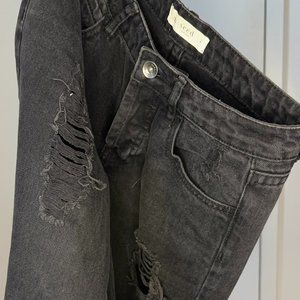 Seed Heritage Women's distressed black jeans - size AU6 / US 2